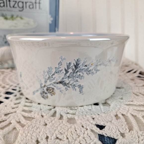 Pfaltzgraff Winter Frost Dip MIx Set w/Polar Bear Knife/Spreader NEW - Picture 3 of 8